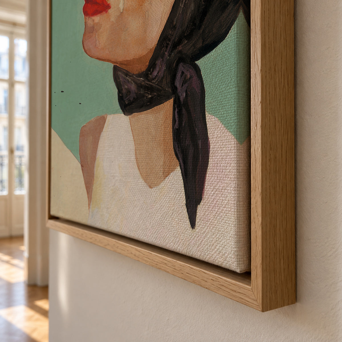Capri - Framed canvas detail