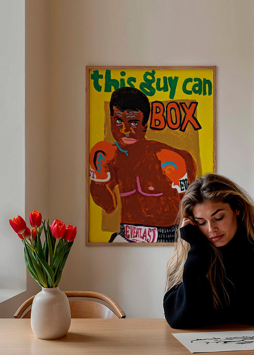 Arte desportiva boxeador ilustrado – Product1