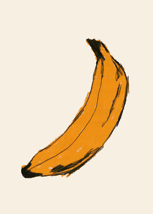 Arte para cozinha banana ilustrada