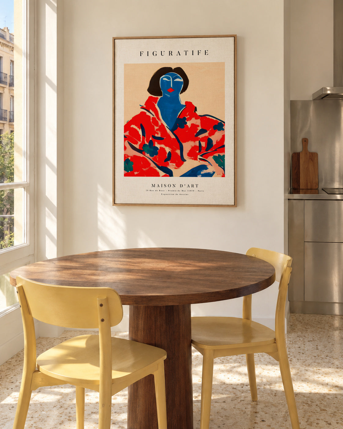Poster Portrait Series 01 - Framed canvas in an interior