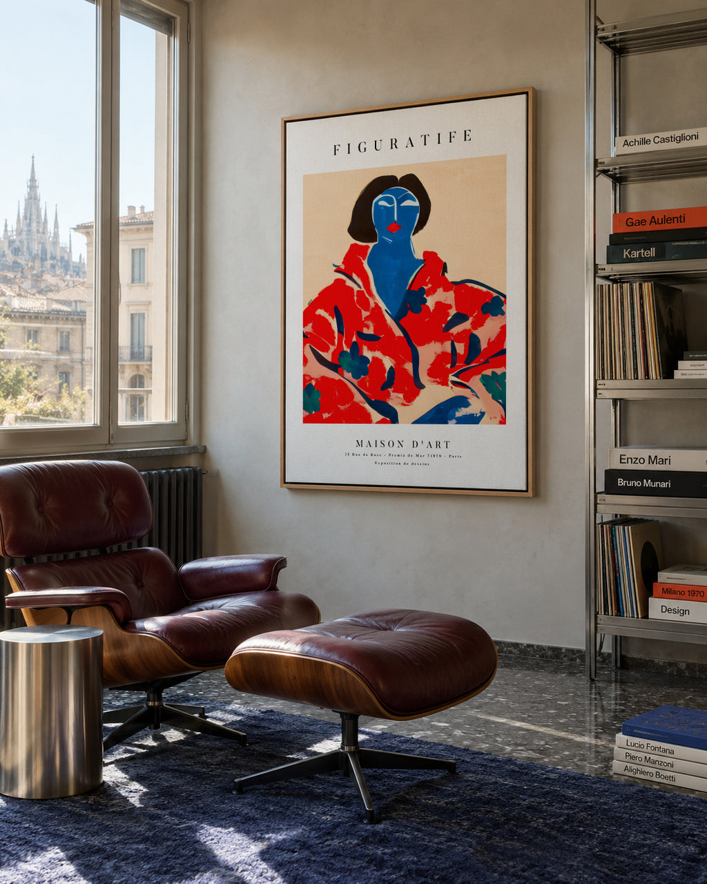 Poster Portrait Series 01 - Framed canvas in an interior