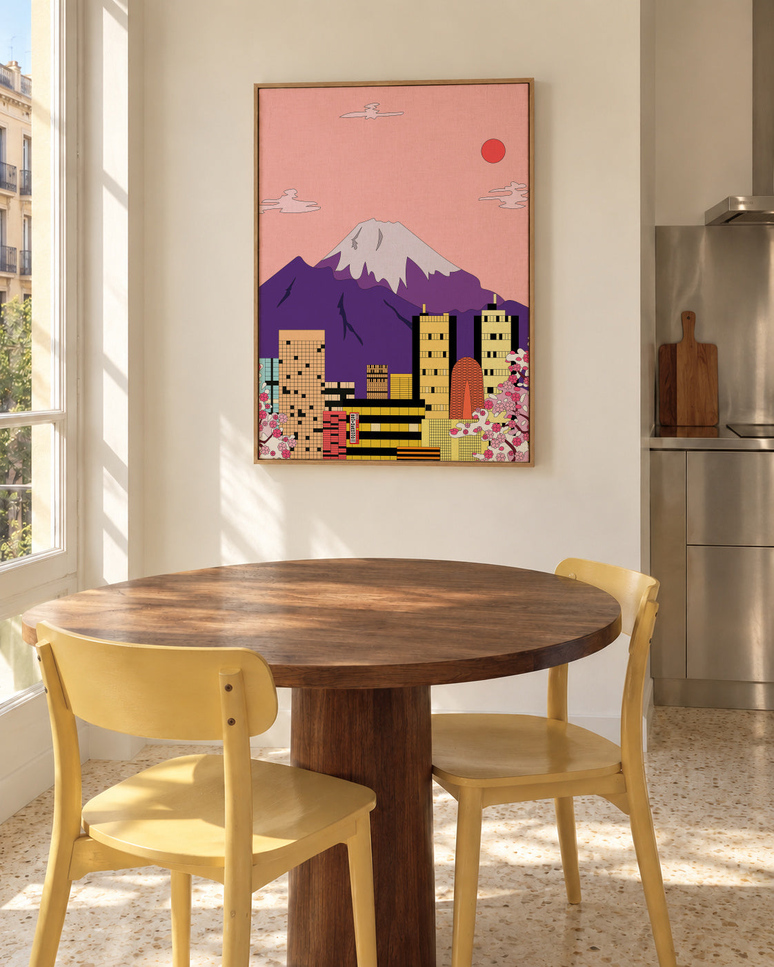 Tokyo - Framed canvas in an interior