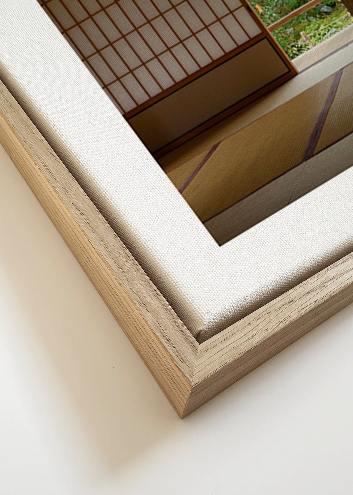 Design relaxante com vista de jardim japonês interior – Canvas detail