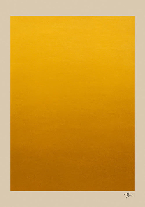Quadro minimalista degradê dourado