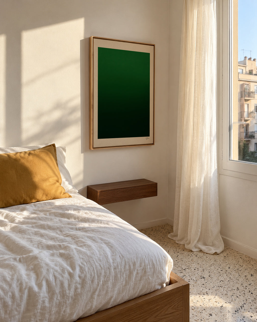 Forest Depth - Framed canvas in an interior