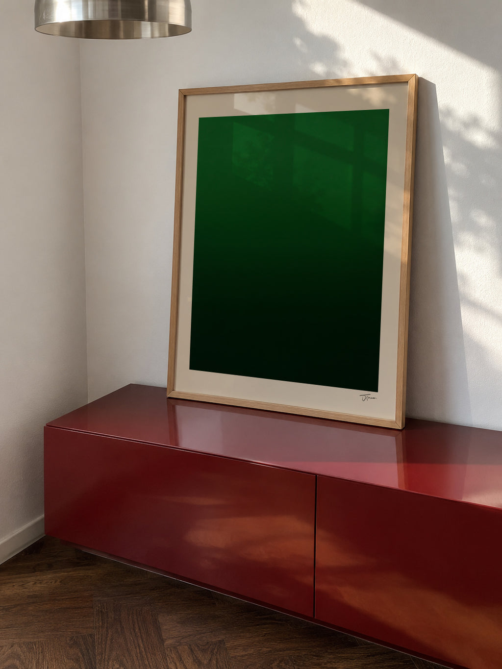 Forest Depth - Framed poster in an interior