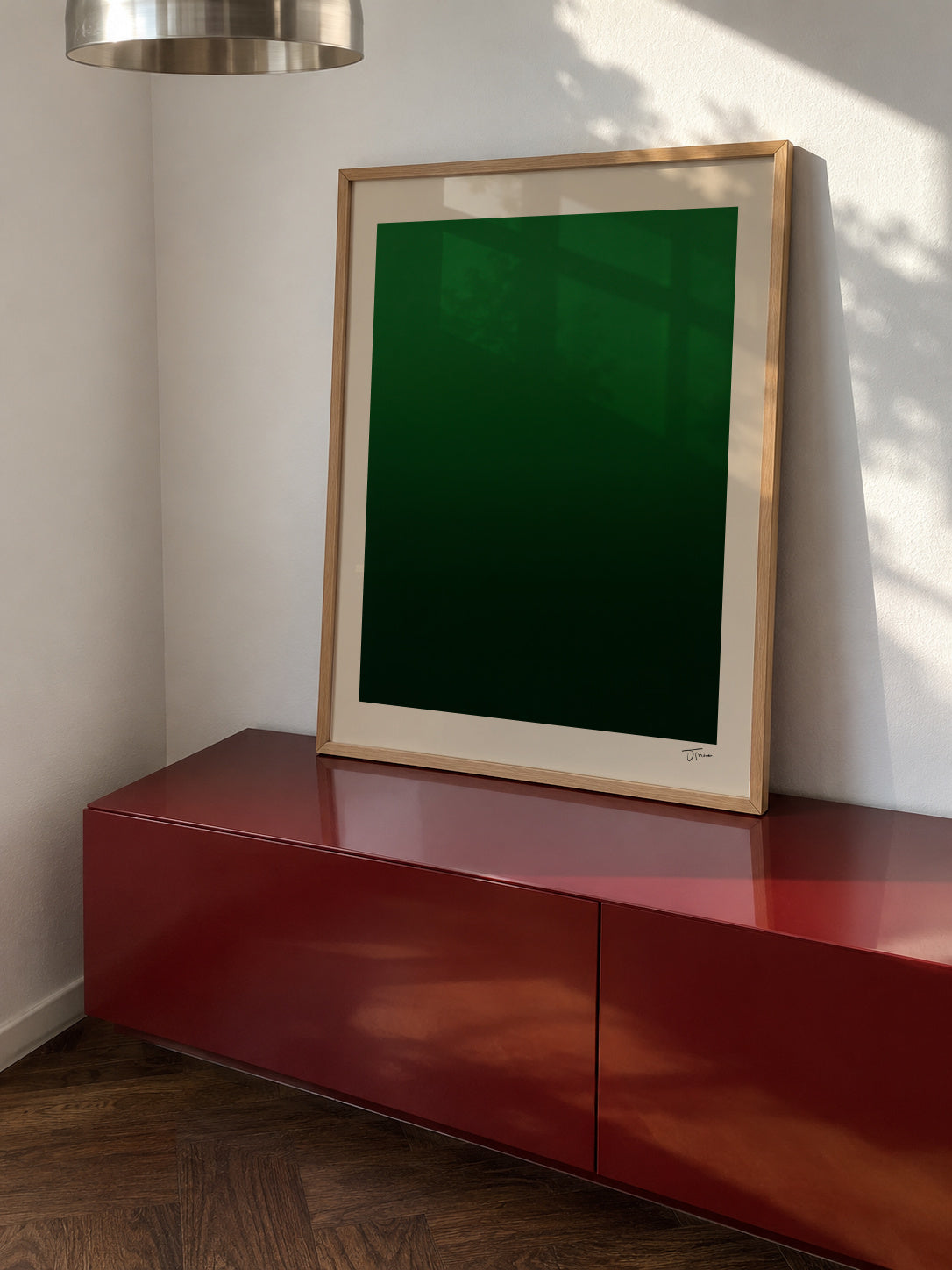 Forest Depth - Framed poster in an interior