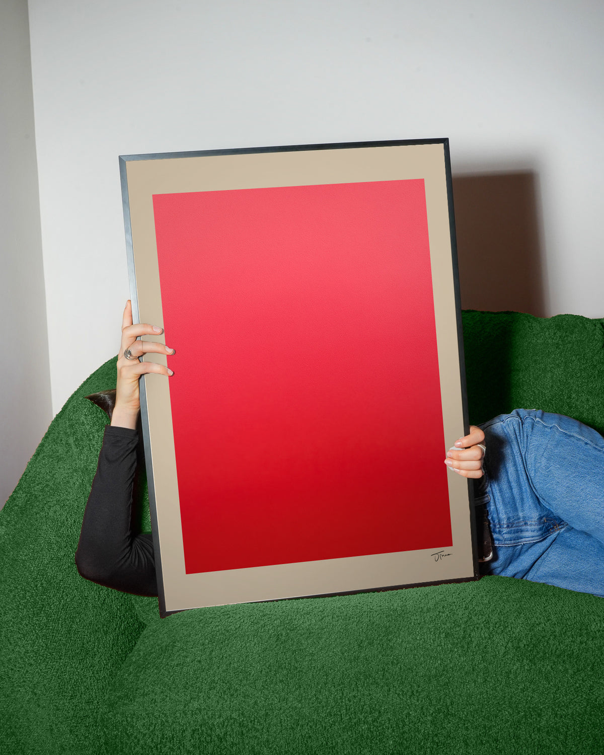 Crimson Aura - Framed poster detail