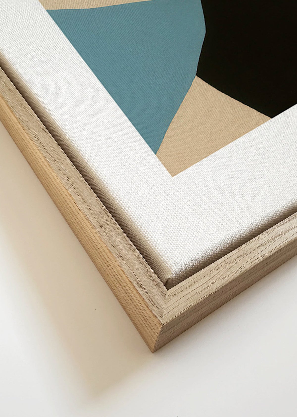 Arte abstrata formas sobrepostas vertical – Canvas detail