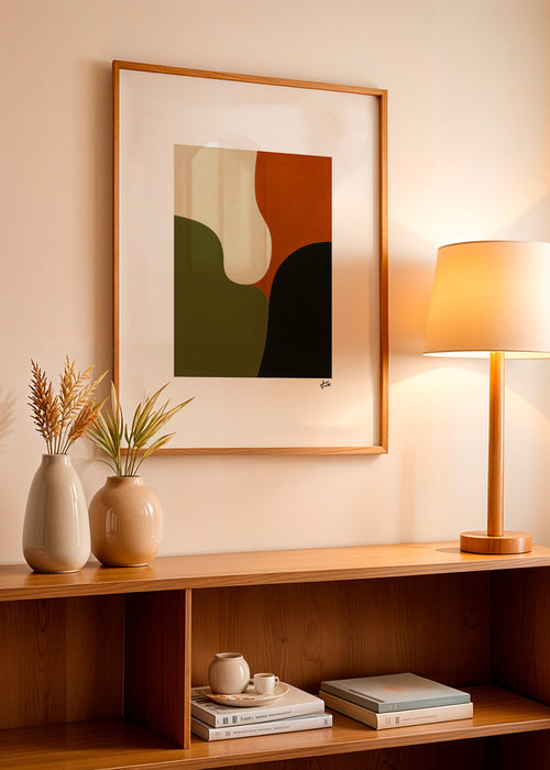 Quadro minimalista com formas olive – Product1
