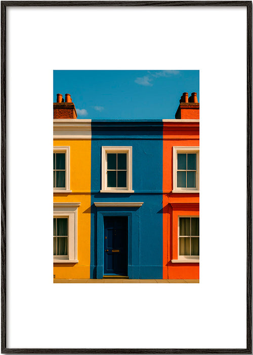 Arte de cidade: fachada três cores – Black Frame