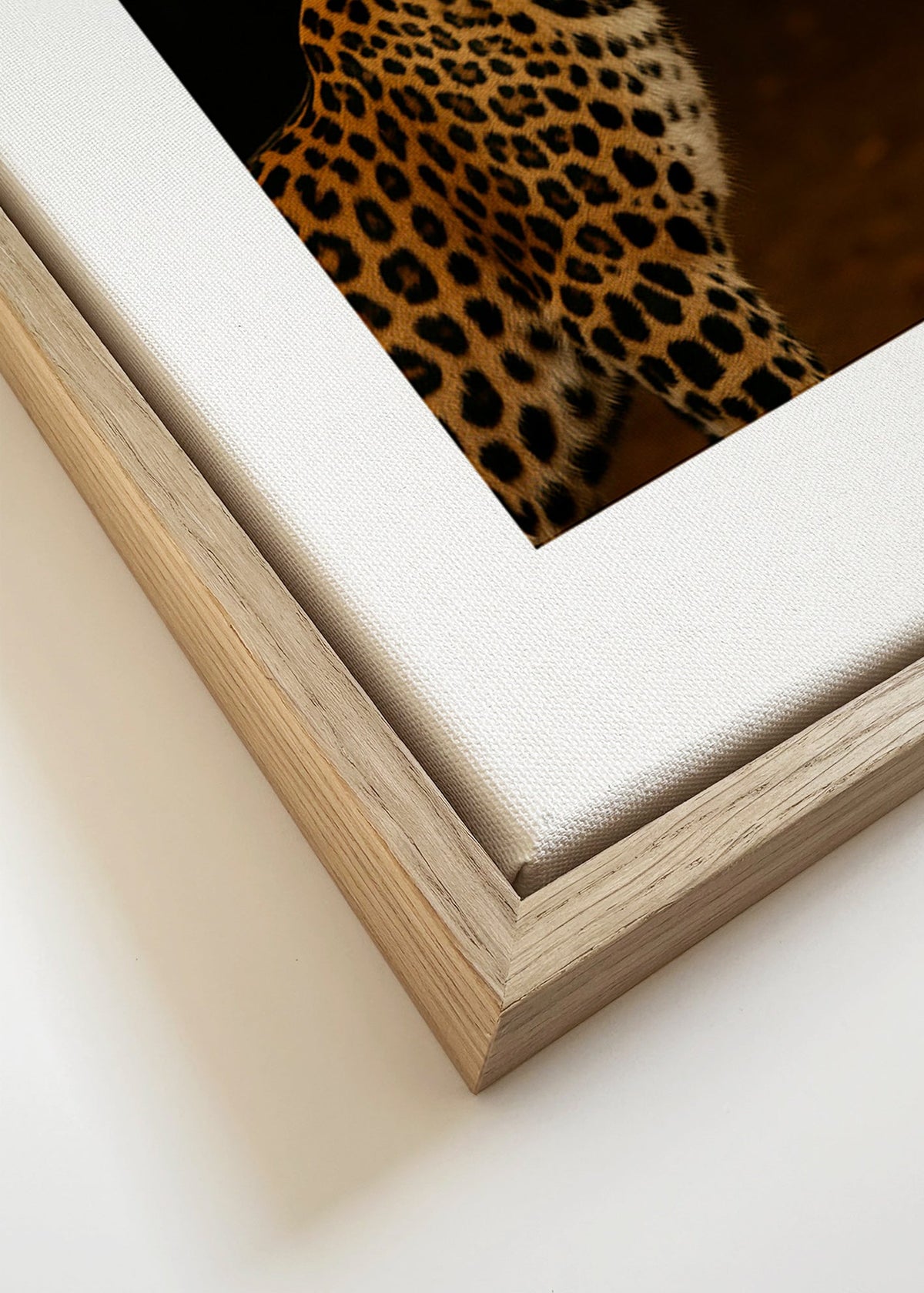 Quadro leopardo perfil – Canvas detail