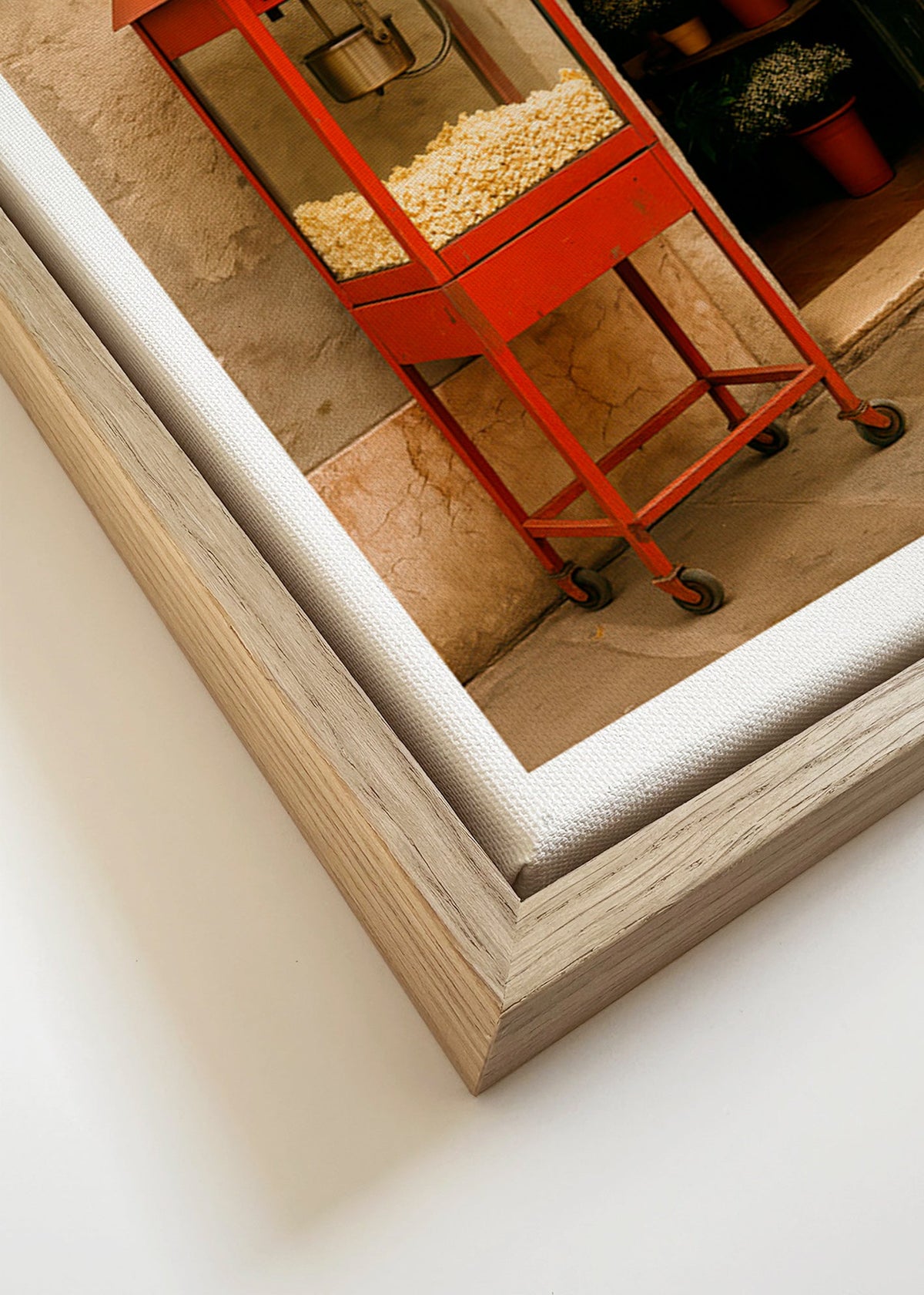 Arte para cozinha com carrinho de pipocas vintage – Canvas detail