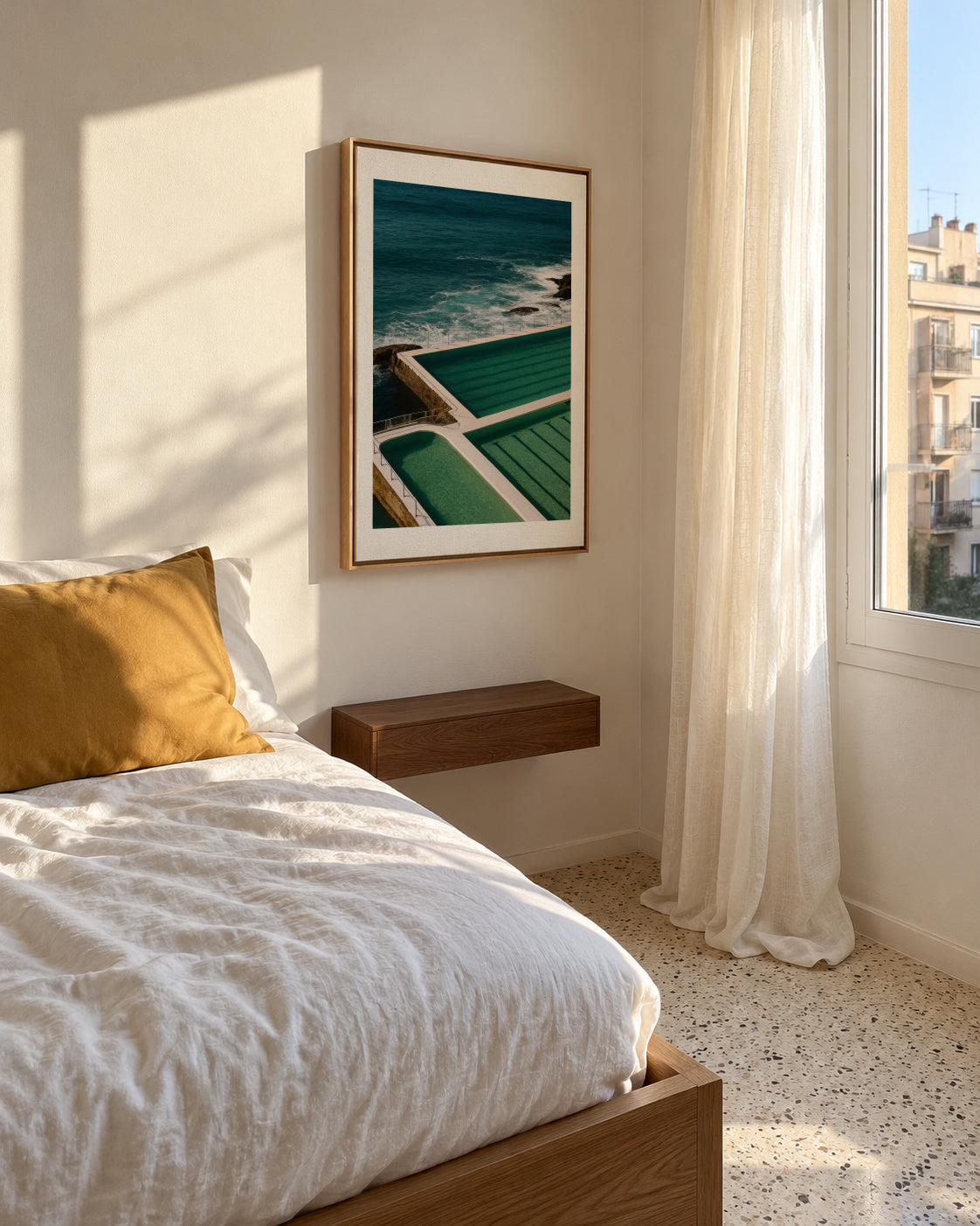 Ocean Pool - Framed canvas in an interior