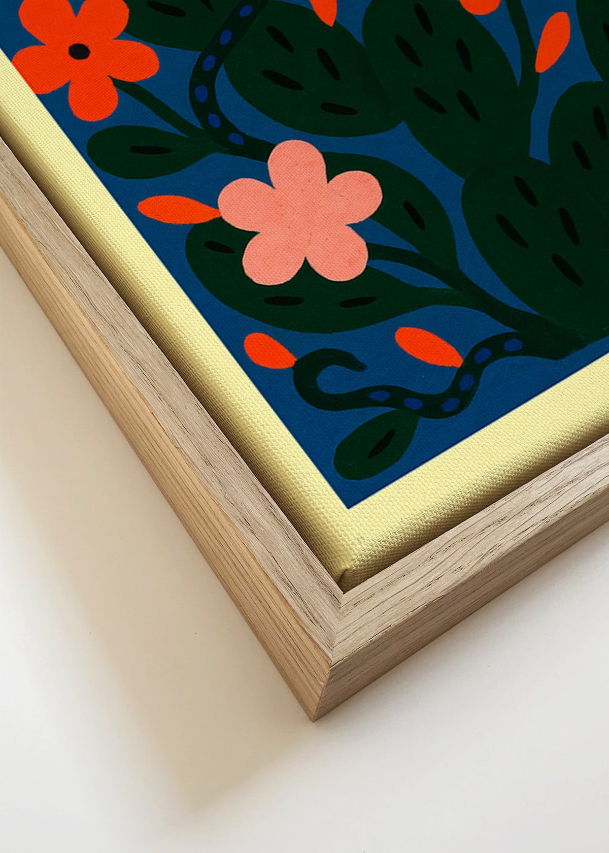 Estampa botânica Flores da meia-noite – Canvas detail