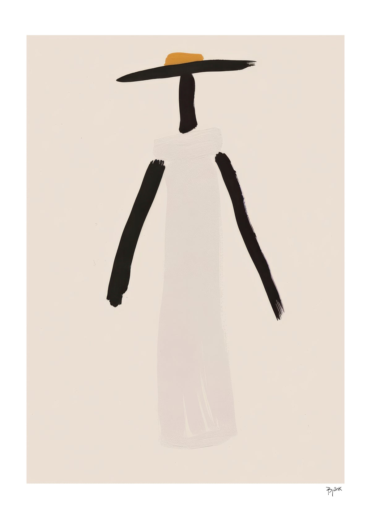 The Minimalist Hat - Unframed art print