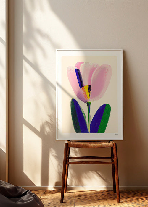 Estampa botânica tulipa rosa – Product1