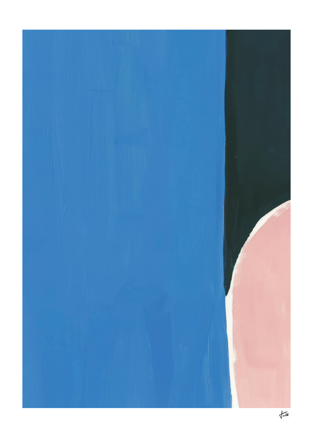 Soft Edge Blue - Unframed art print