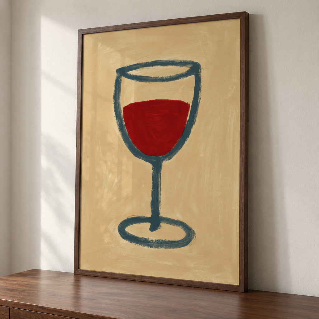 House Wine - Framed poster detail