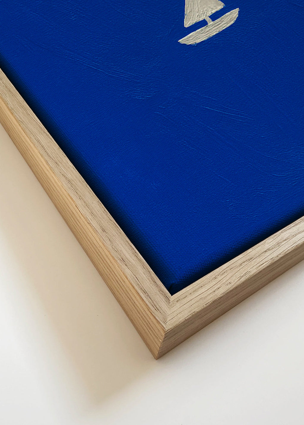 Quadro de paisagem com veleiro minimalista – Canvas detail
