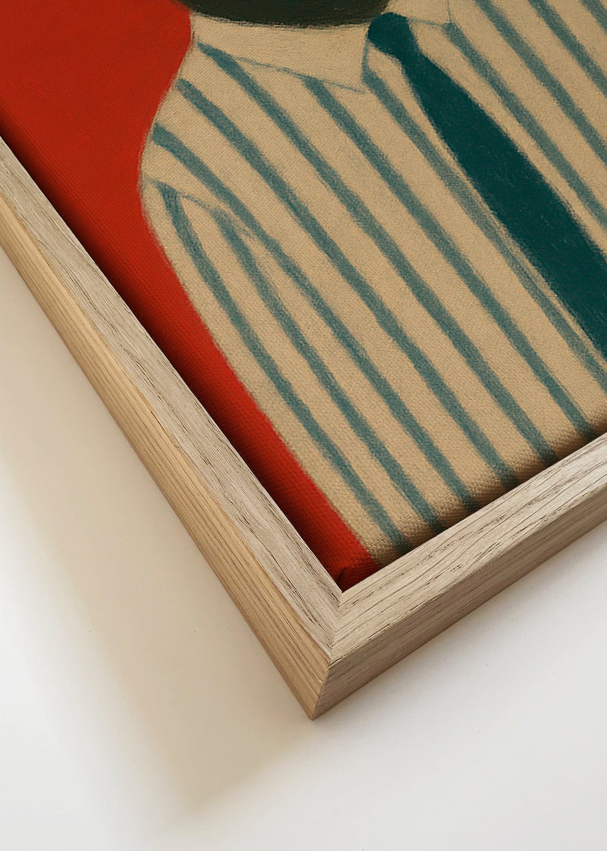 Quadro macaco com gravata riscada – Canvas detail