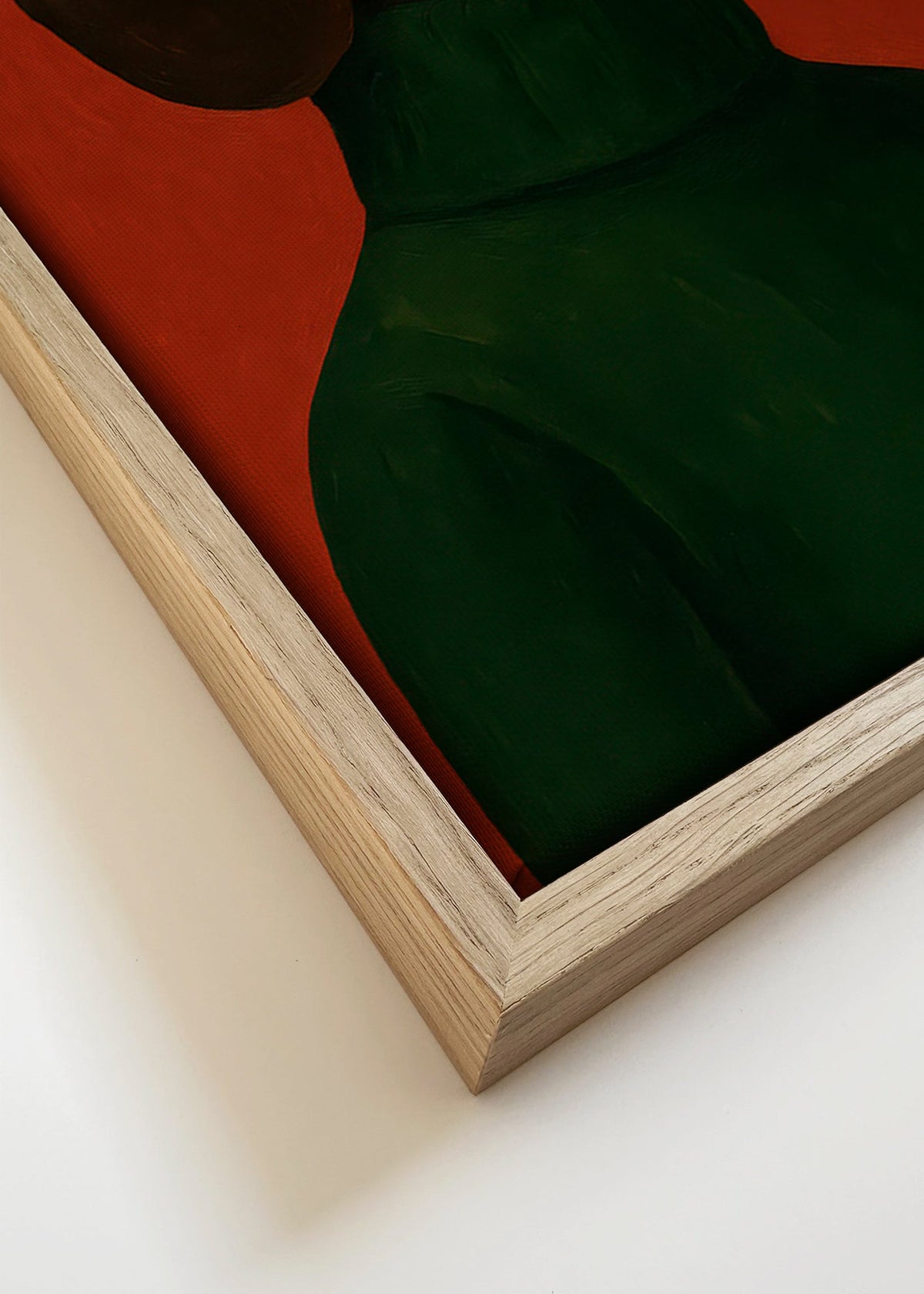 Retrato de cão com suéter verde – Canvas detail