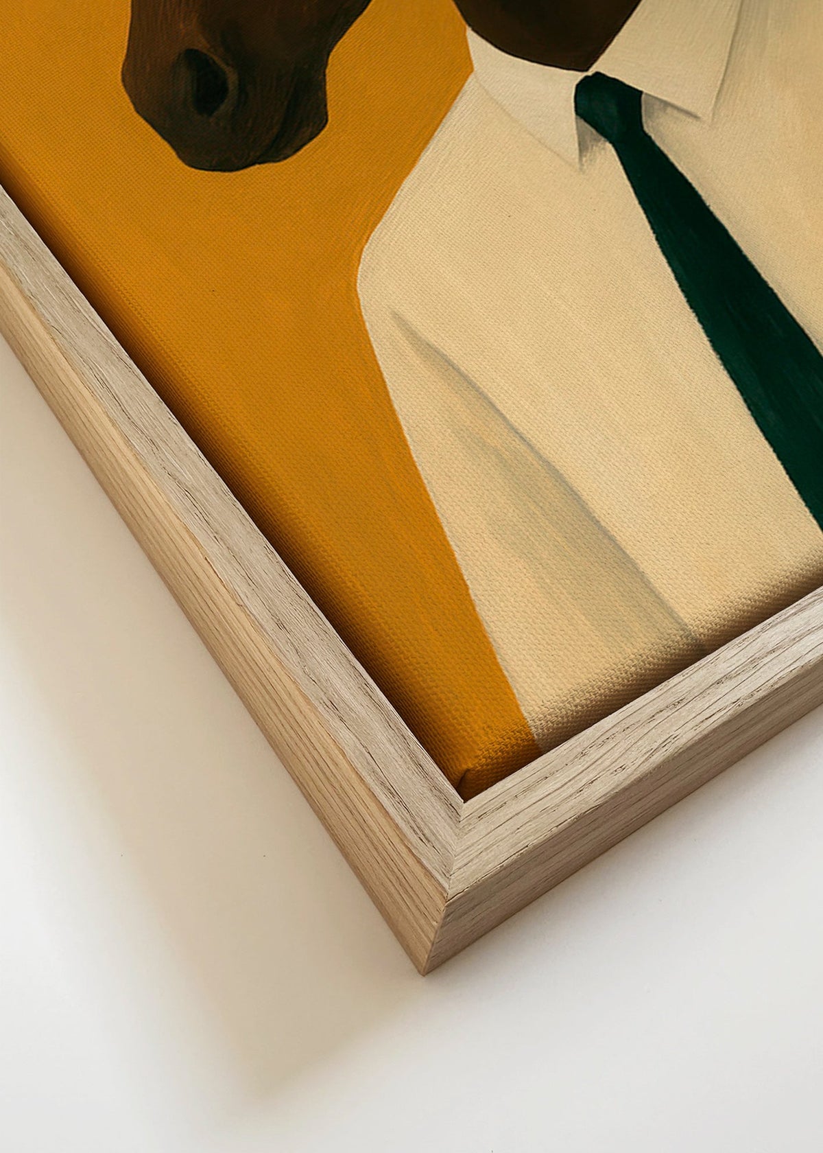 Quadro: Retrato de cavalo com gravata – Canvas detail