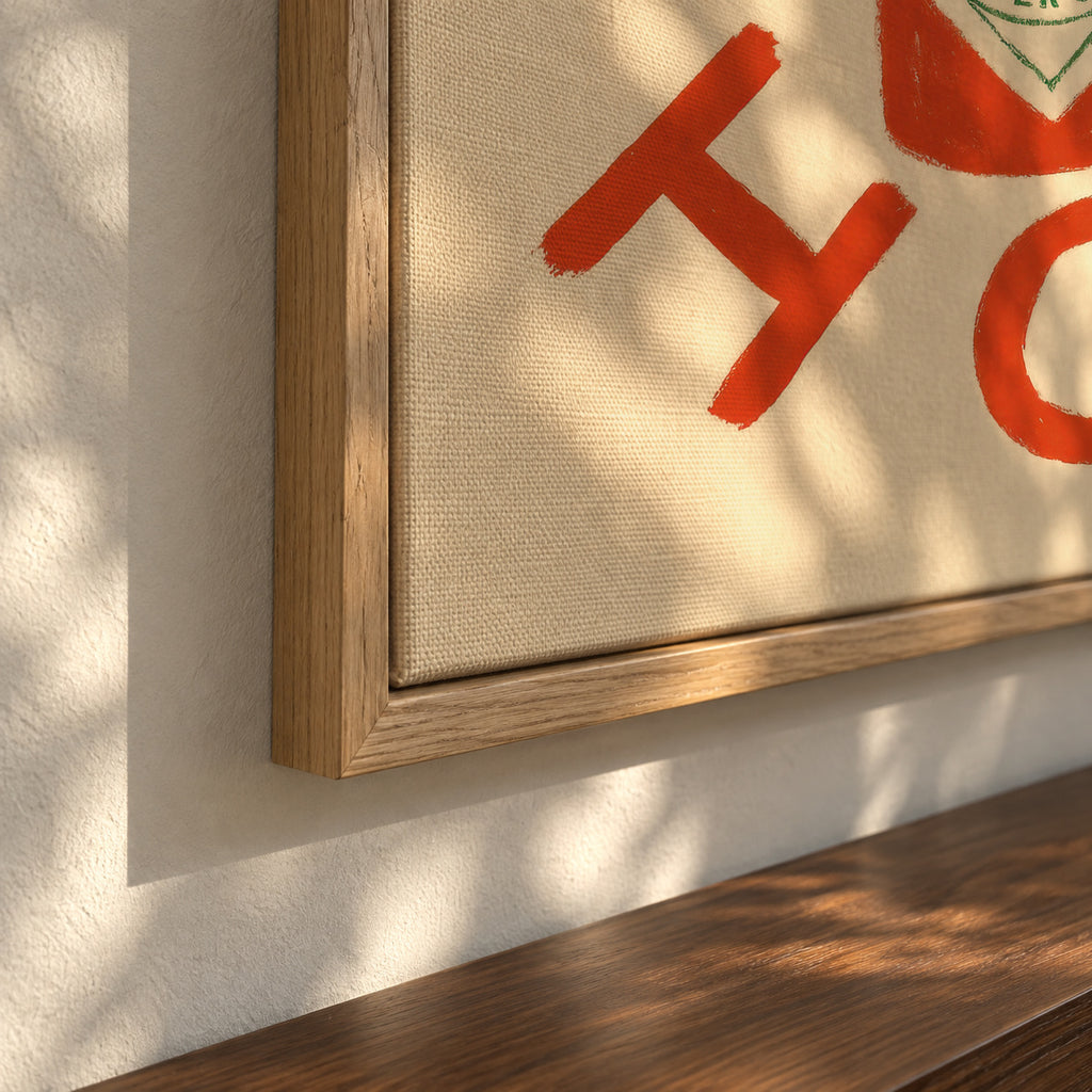 Stay Hot Concept - Framed canvas detail