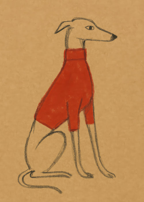 The Red Pullover - Unframed art print