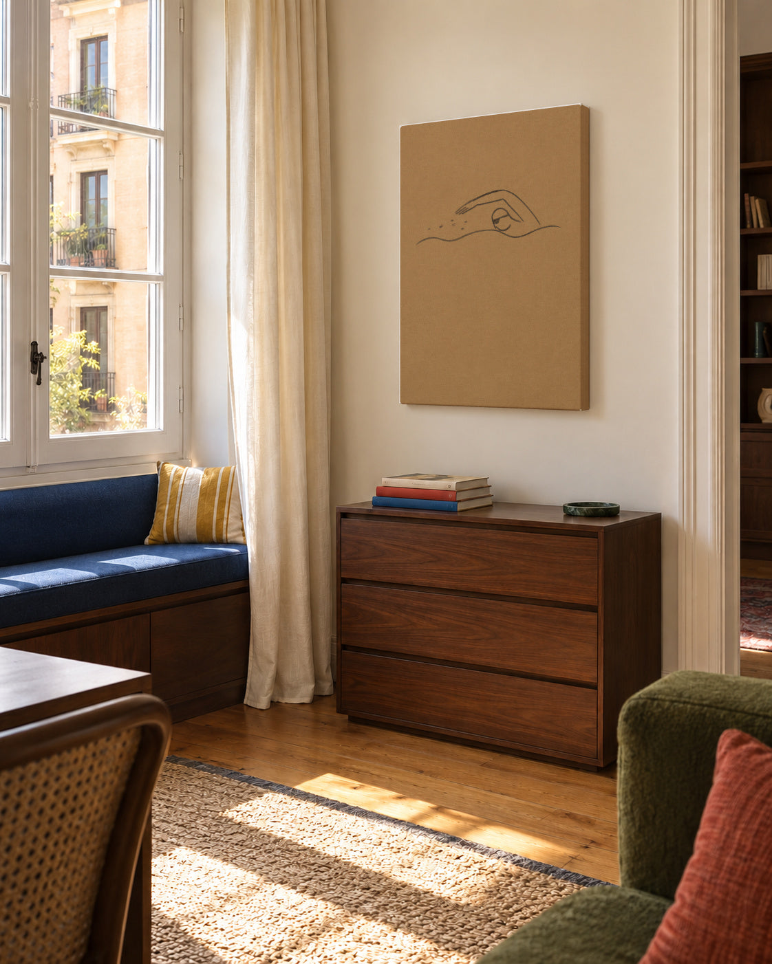 Between Tides - Unframed canvas in an interior