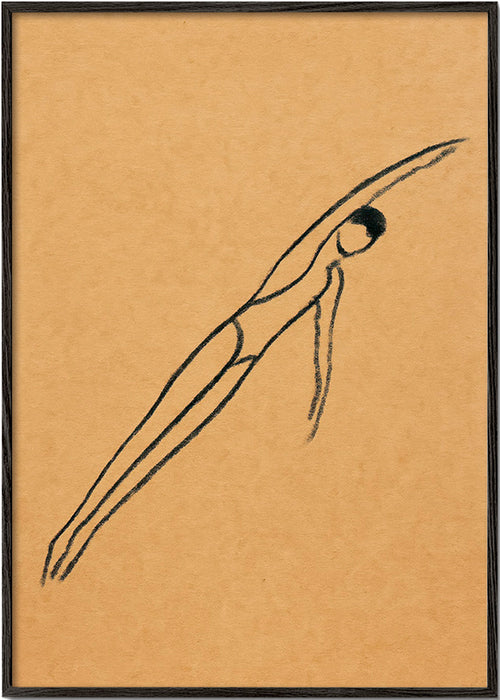 Ilustração de figura em suspensão – Black Frame