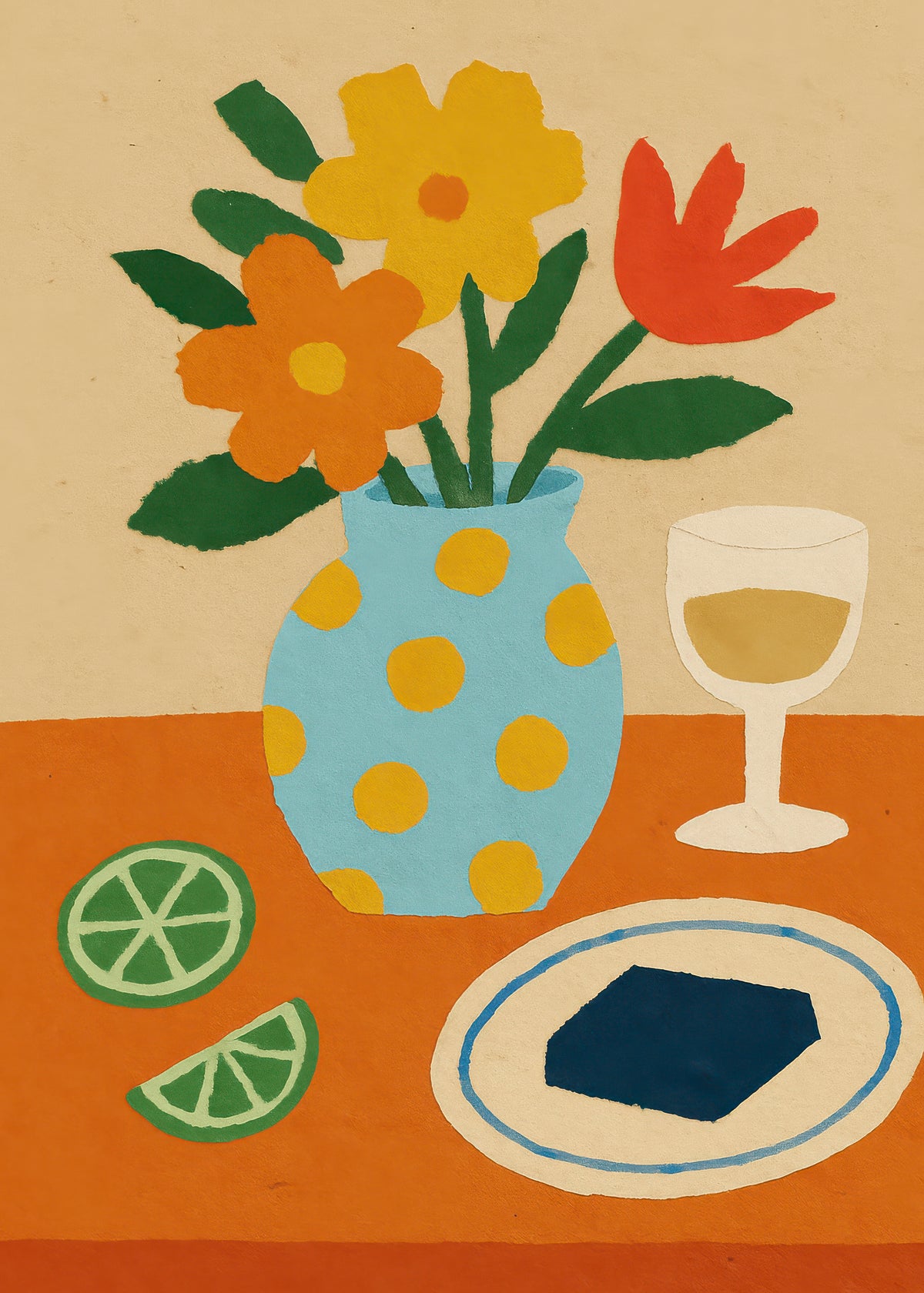 Midday Aperitif - Unframed art print