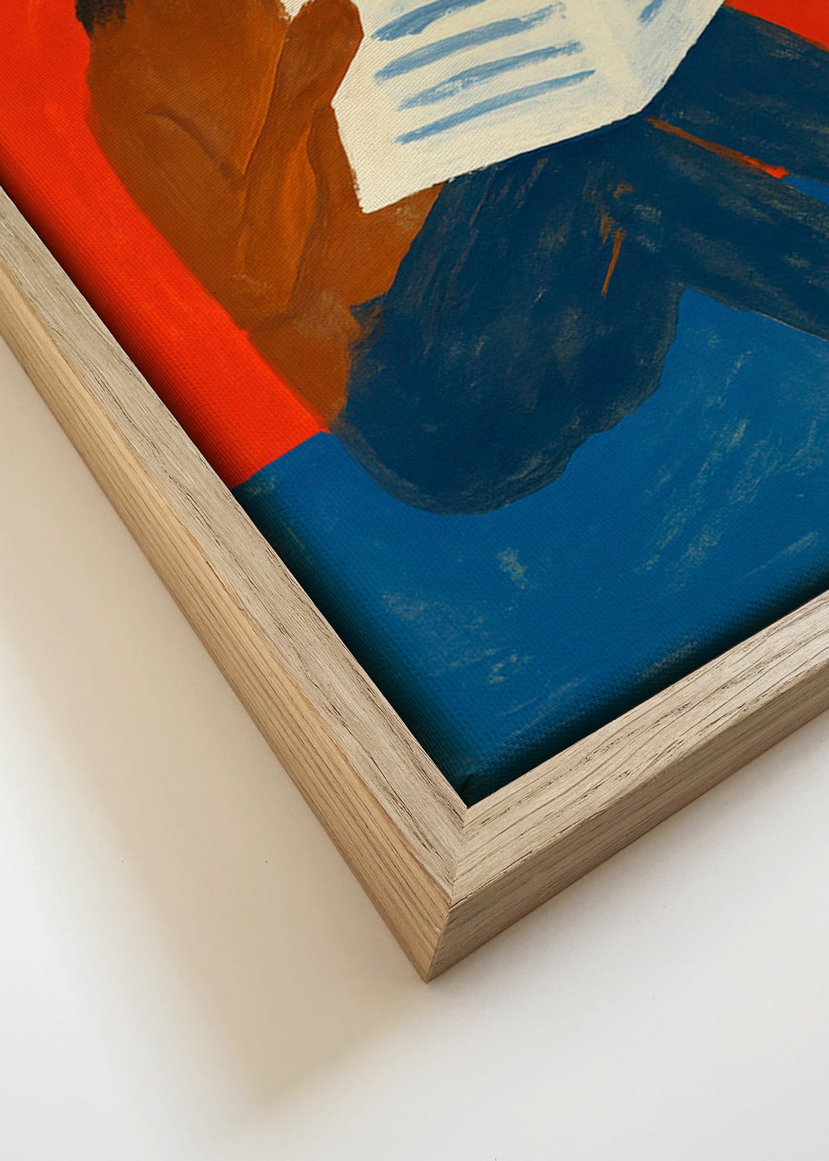 Quadro de cavalo lendo o jornal – Canvas detail