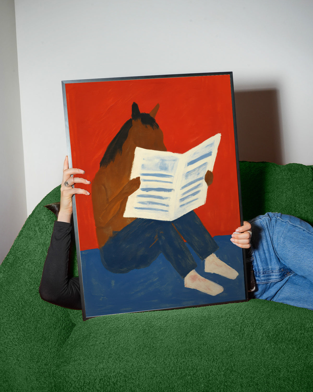 The Morning Paper - Framed poster detail