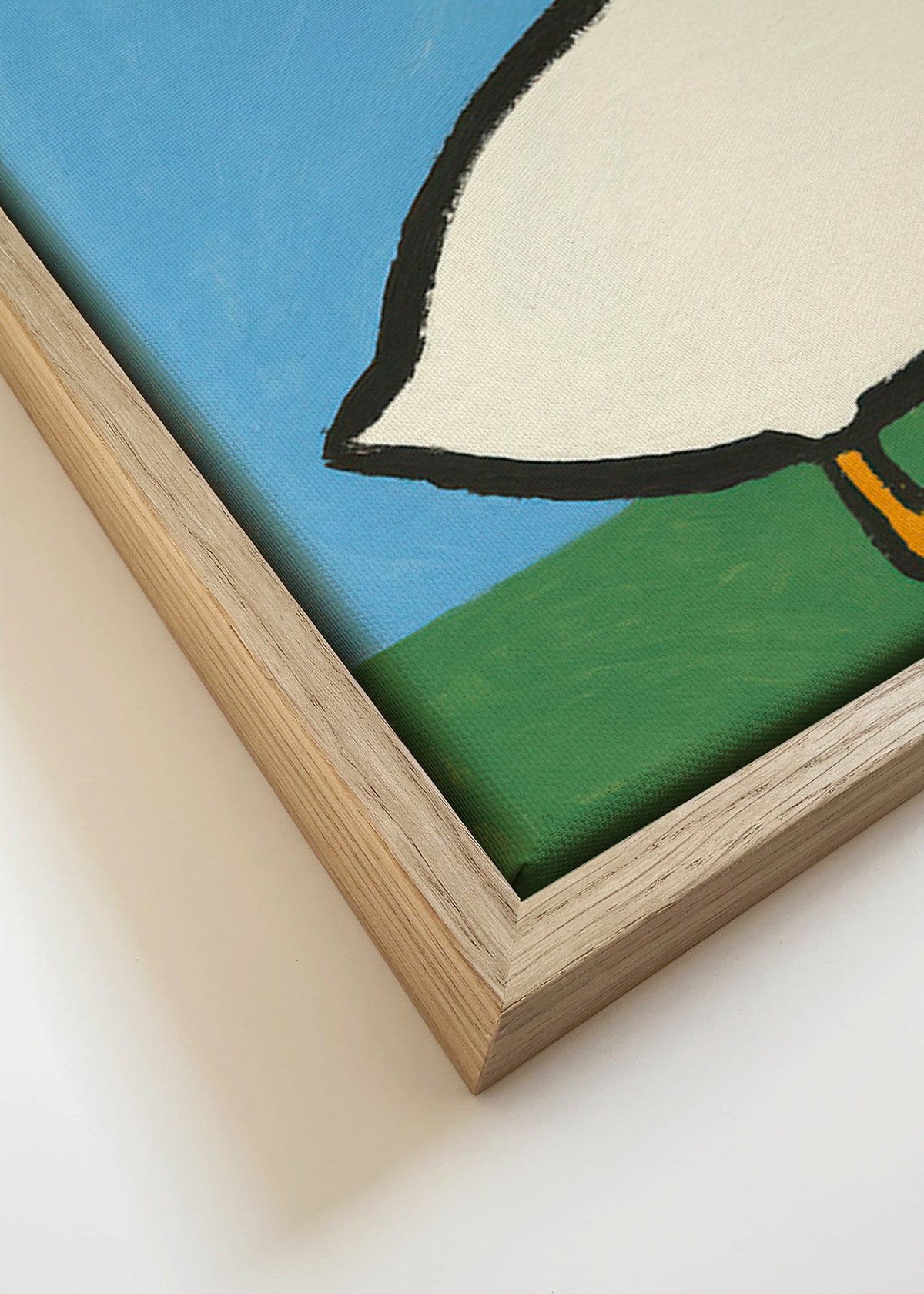 Ilustração de ganso – Canvas detail
