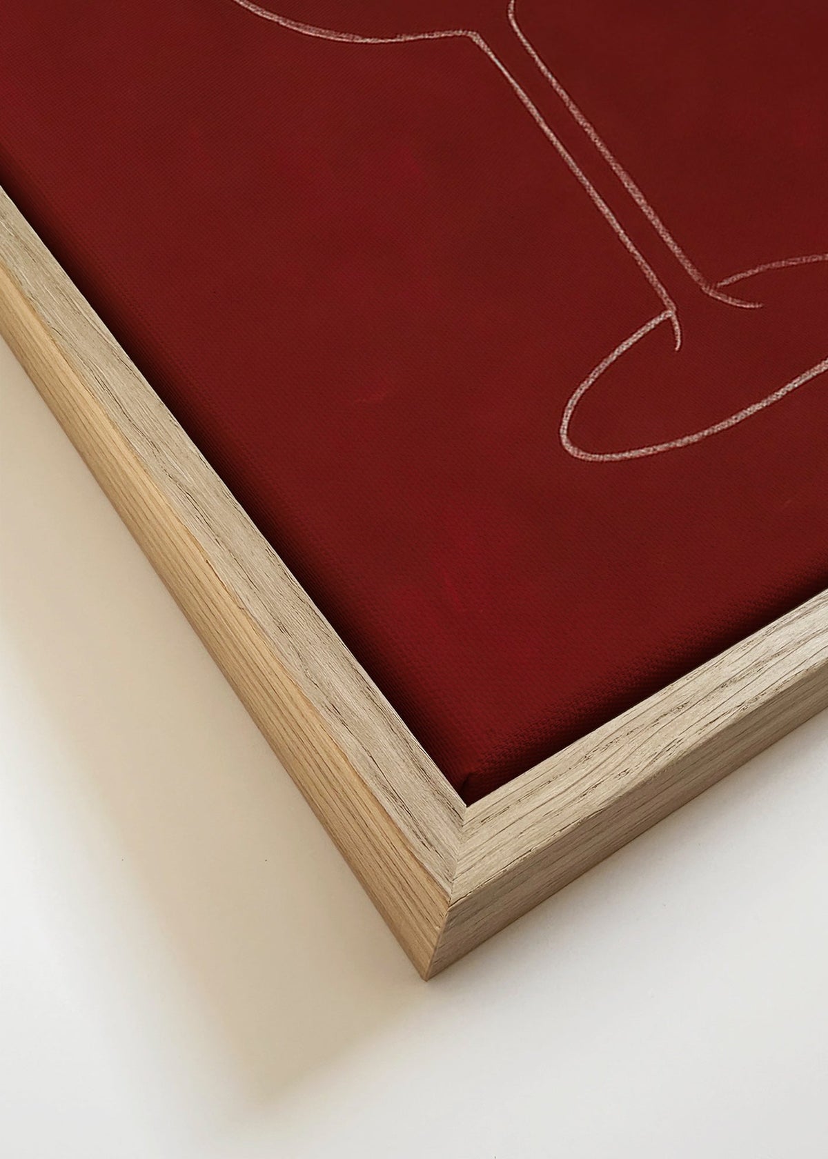 Arte para cozinha: silhueta de taça – Canvas detail