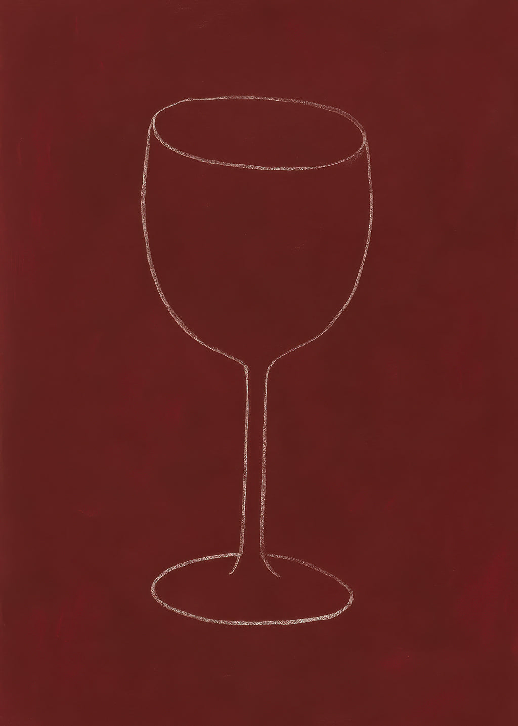 Wine Silhouette - Unframed art print