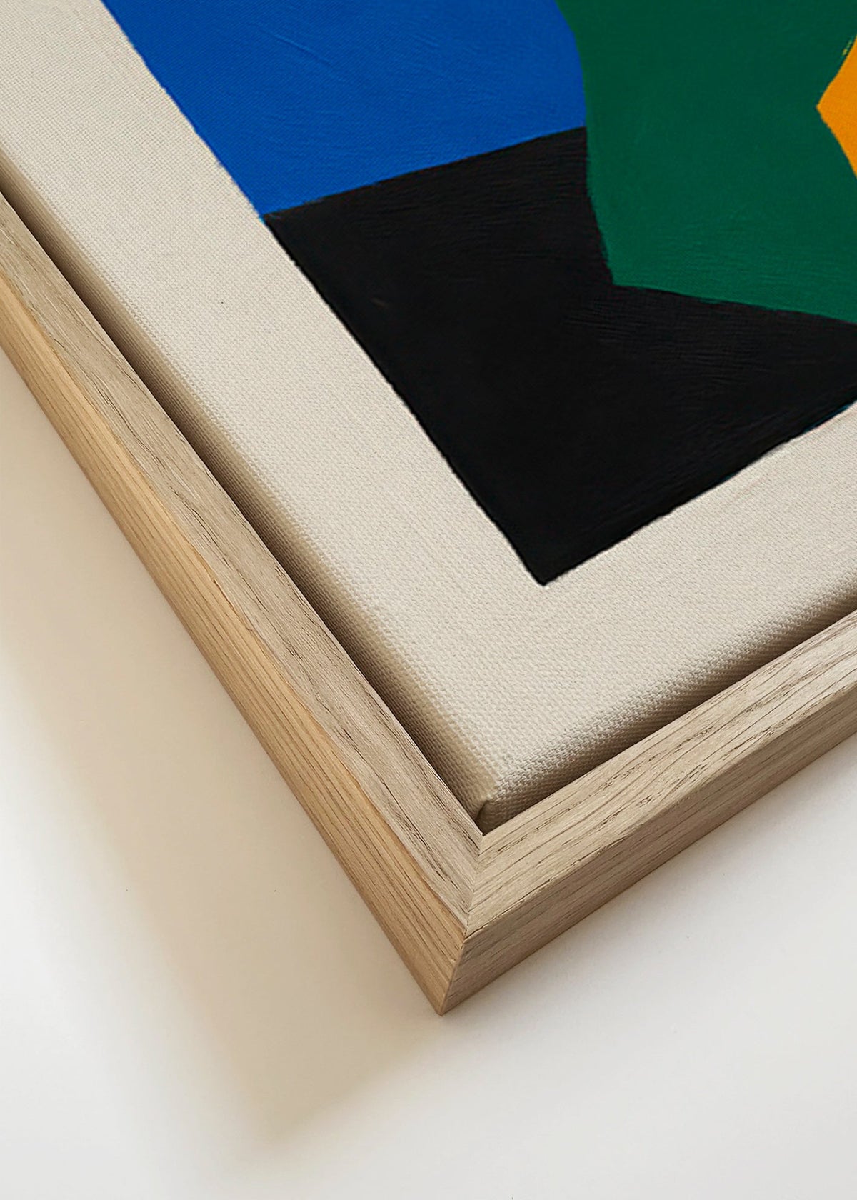 Quadro geométrico blocos coloridos – Canvas detail