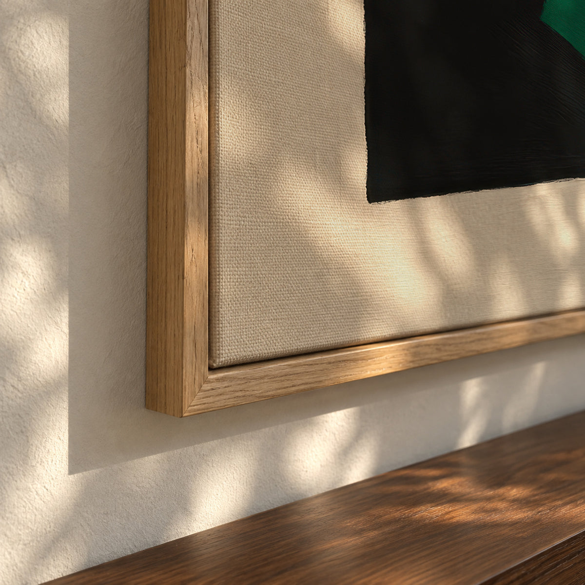 Shifted Blocks - Framed canvas detail