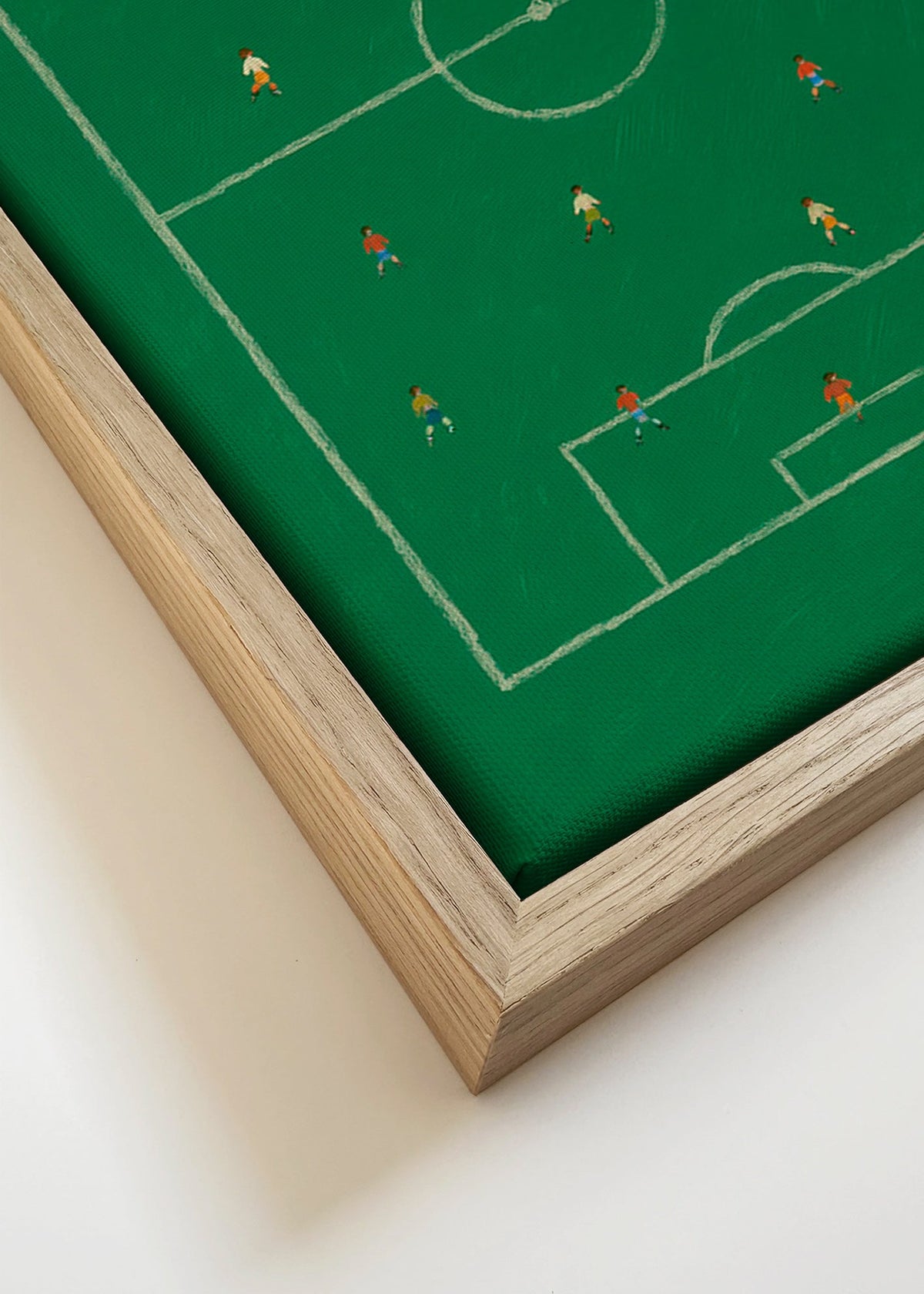 Arte desportiva: campo de futebol ilustrado – Canvas detail