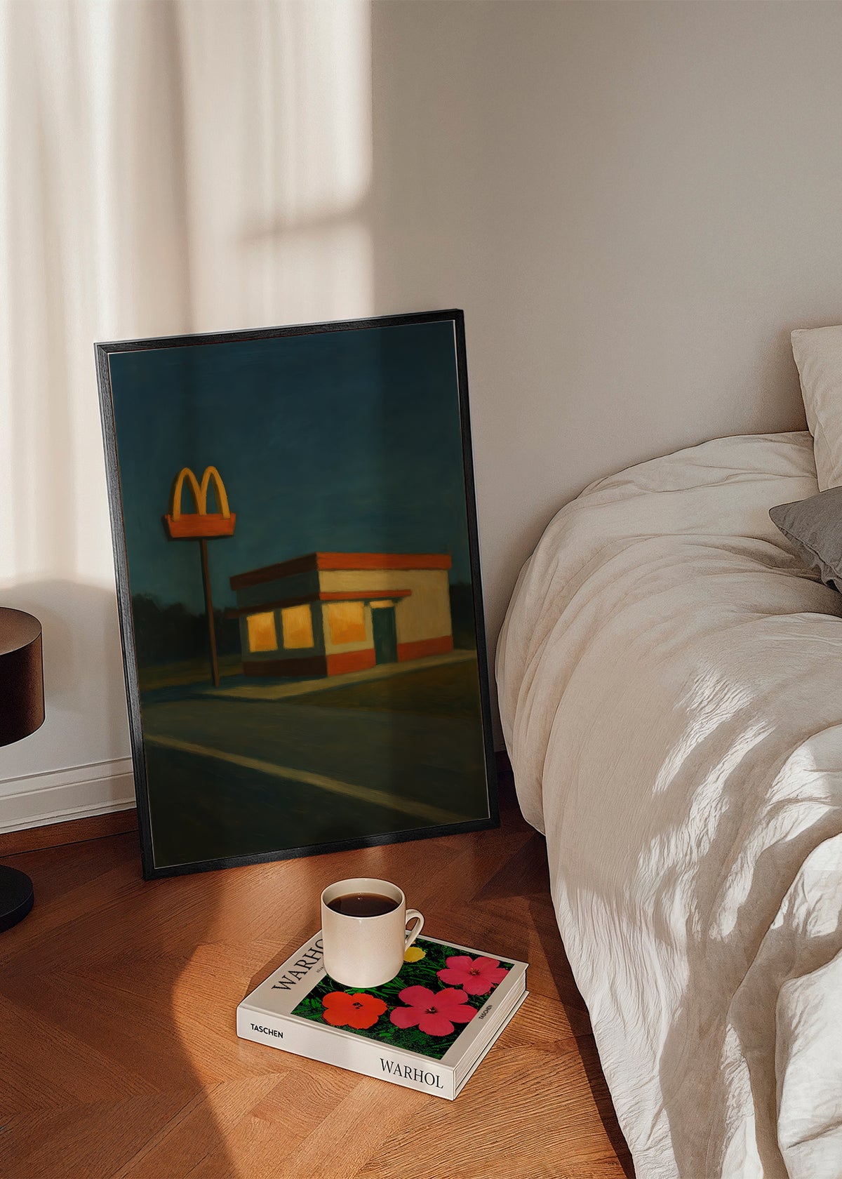 Midnight Drive-Thru - Framed poster in an interior
