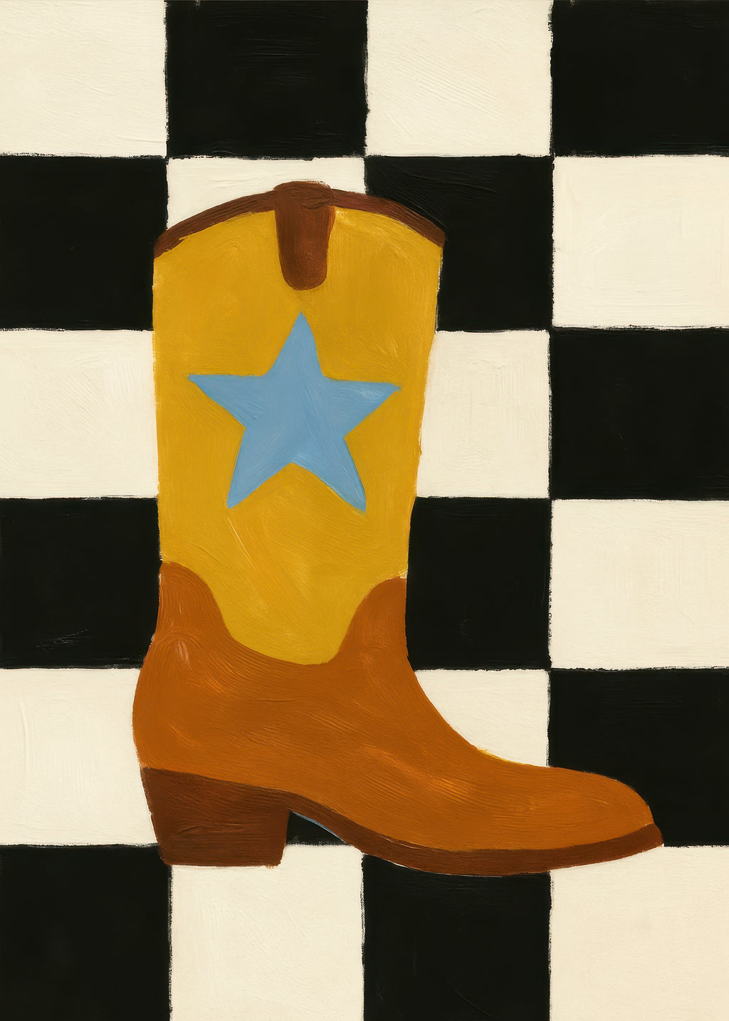 Starry Boot - Unframed art print