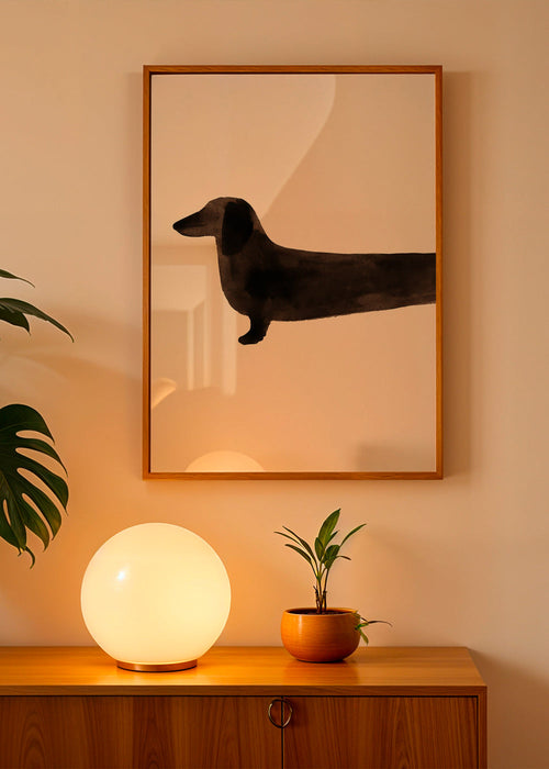 Quadro salsicha silhueta minimalista – Product1