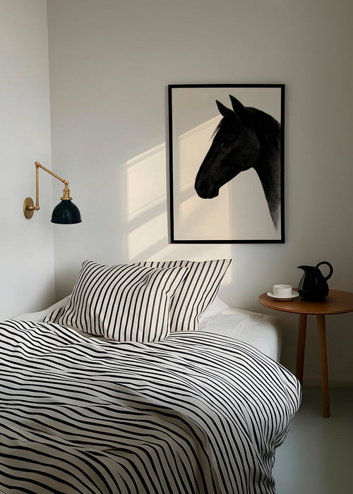 Quadro perfil de cavalo preto – Product1