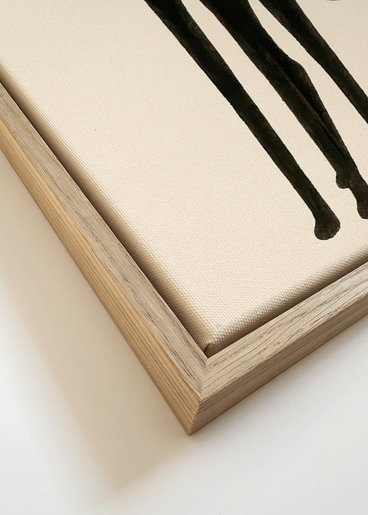 Quadro de silhueta de gato alongada – Canvas detail