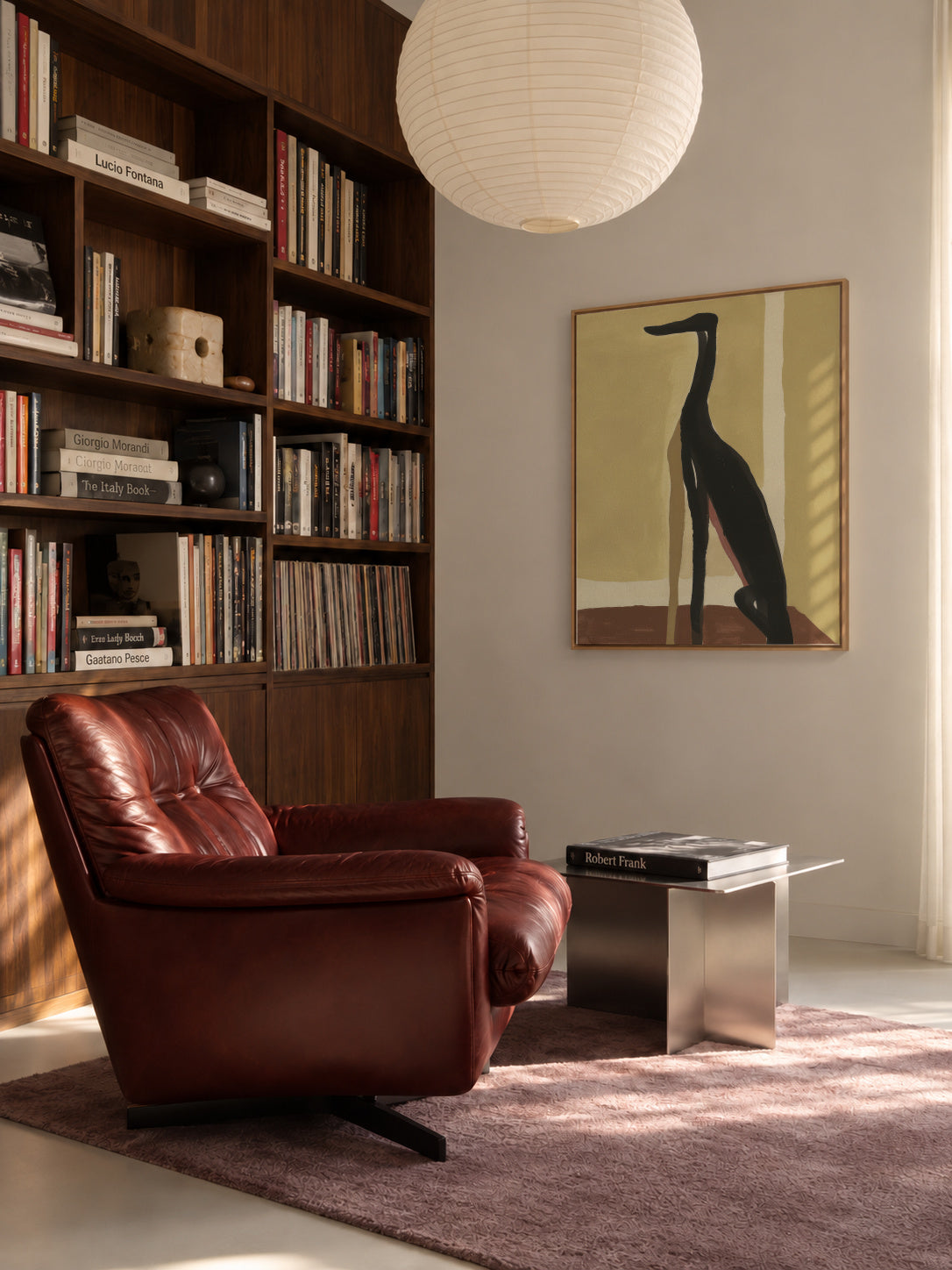 Greyhound Profile - Framed canvas in an interior