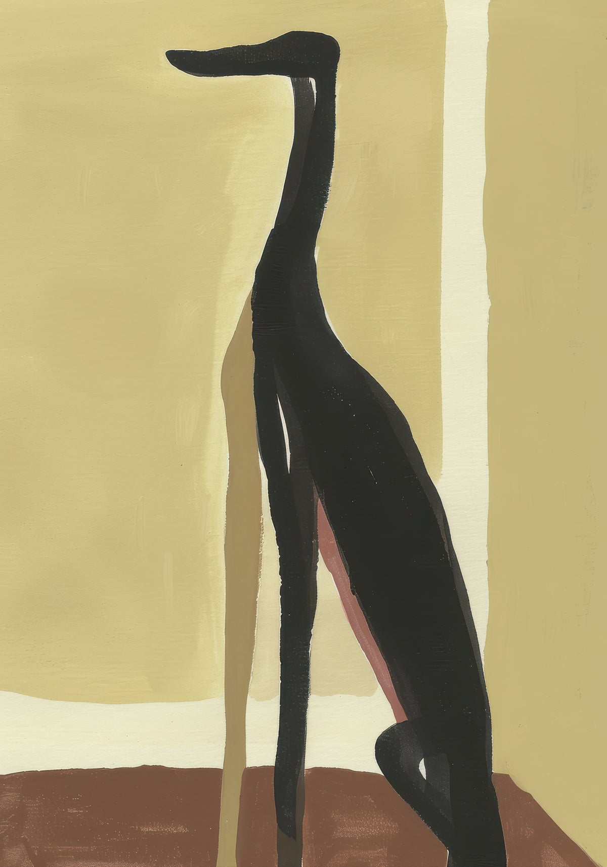 Greyhound Profile - Unframed art print