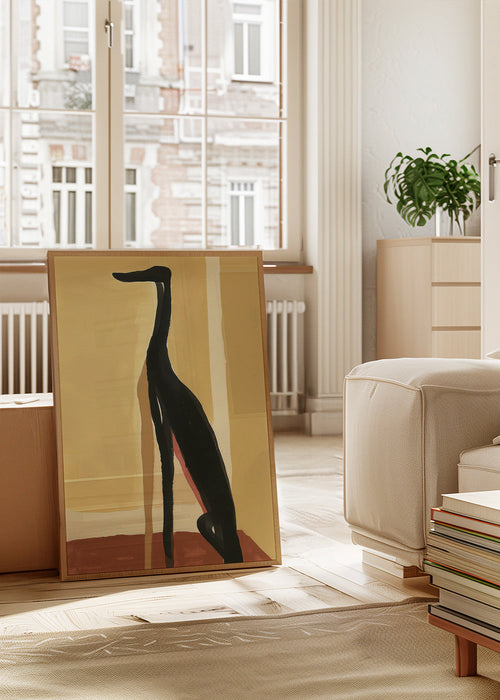 Quadro galgo em perfil minimalista – Product1