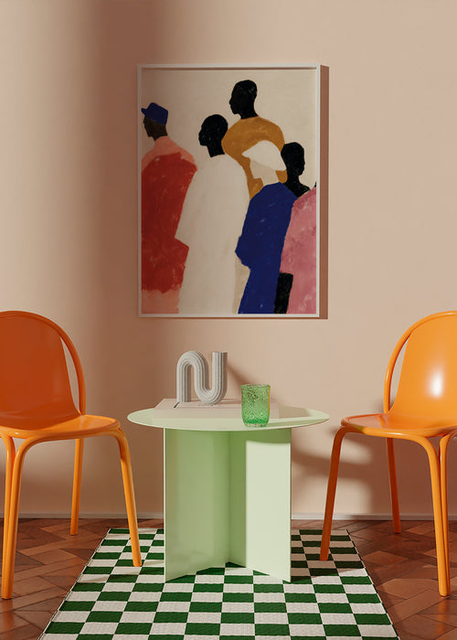 Quadro abstrato de figuras alinhadas – Product1