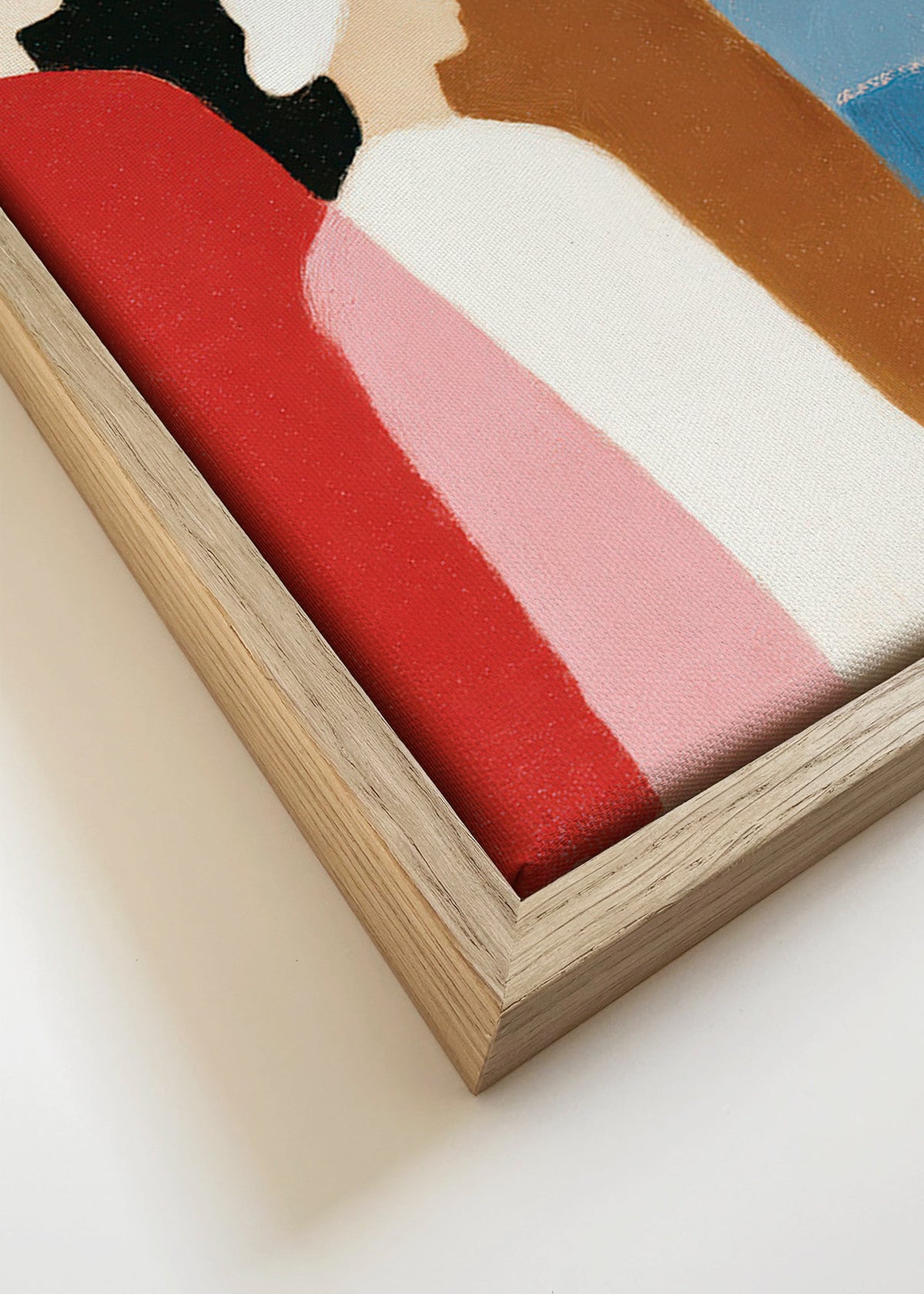 Arte abstrata com figuras alinhadas – Canvas detail